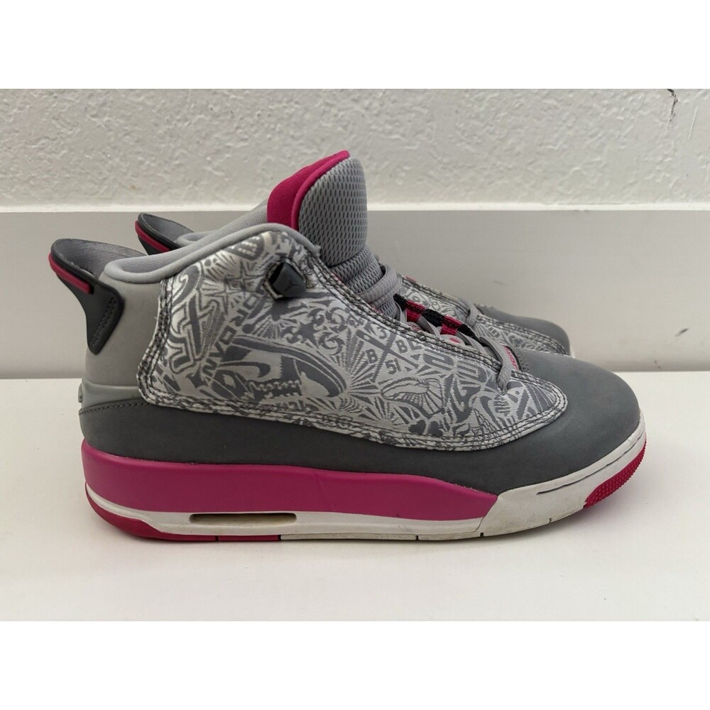 Nike Air Jordan Dub Zero Grey Pink Girls 7Y Women’s 8.5